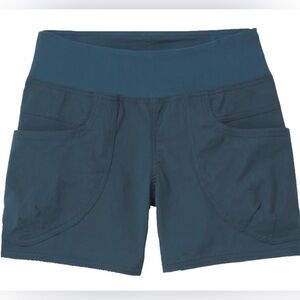 Prana Women's Slate Blue High-Waist Active Shorts